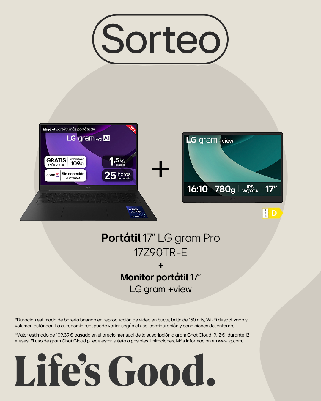 SORTEO LG GRAM PRO +VIEW